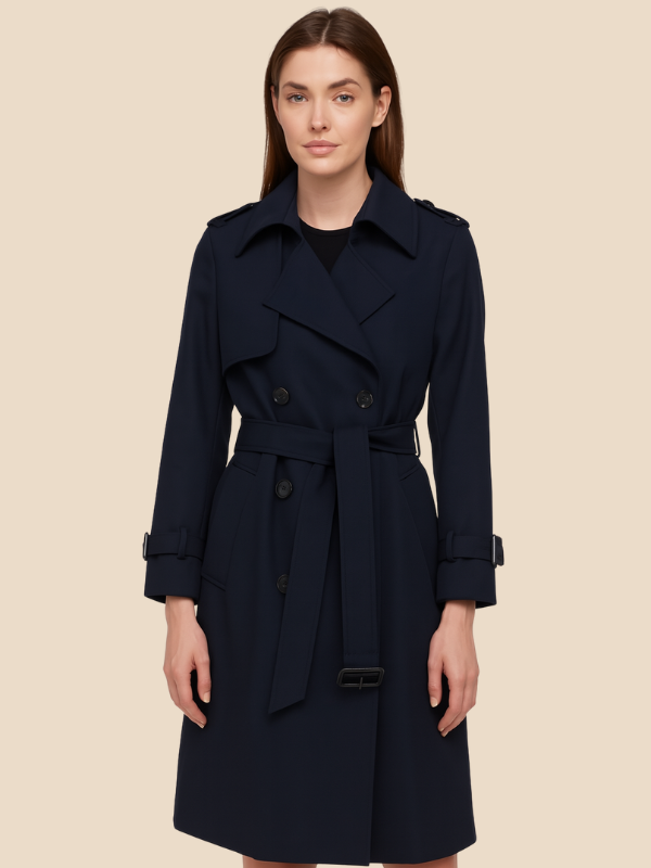 Amelie | Eleganter Trenchcoat für Damen mit Gürtel 10
