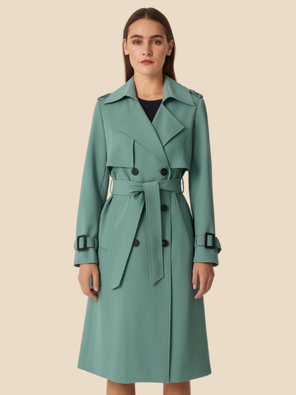 Amelie | Eleganter Trenchcoat für Damen mit Gürtel 13