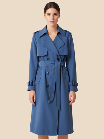 Amelie | Eleganter Trenchcoat für Damen mit Gürtel 9