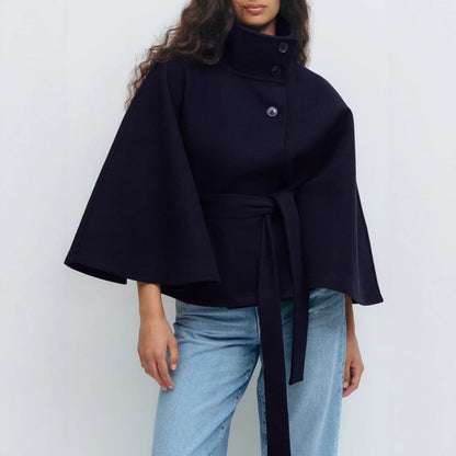 Clara | Eleganter Cape-Mantel für Damen mit Gürtel 6