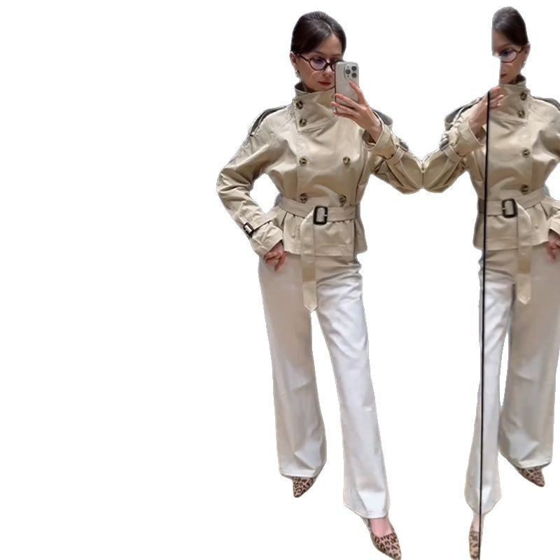 Clara | Eleganter Trenchcoat für Damen tailliert 4