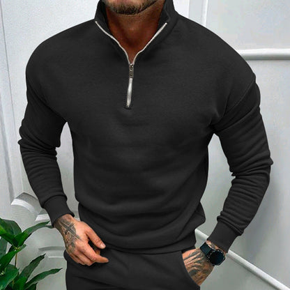 Leon | Lässiger Pullover für Herren mit Stehkragen 11