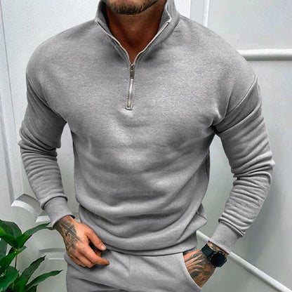 Leon | Lässiger Pullover für Herren mit Stehkragen 3