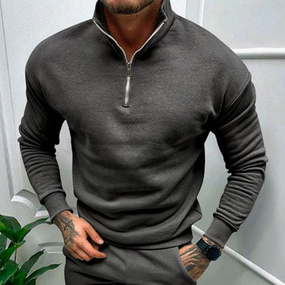 Leon | Lässiger Pullover für Herren mit Stehkragen 4