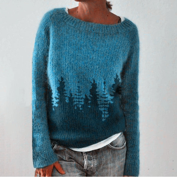 Lina | Farbenfroher Strickpullover für Damen winter 0