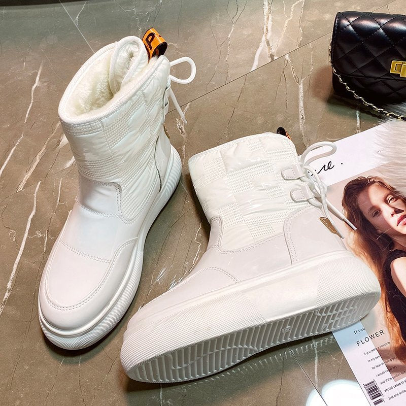 Lina | Warme Winterstiefel für Damen Schnürung 1