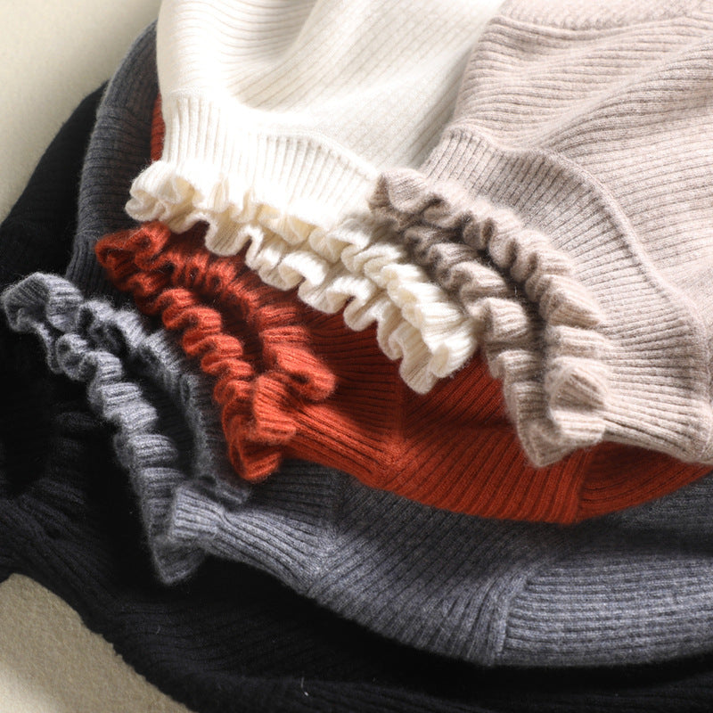 Sophia | Eleganter Strickpullover für Damen mit Rüschen 8