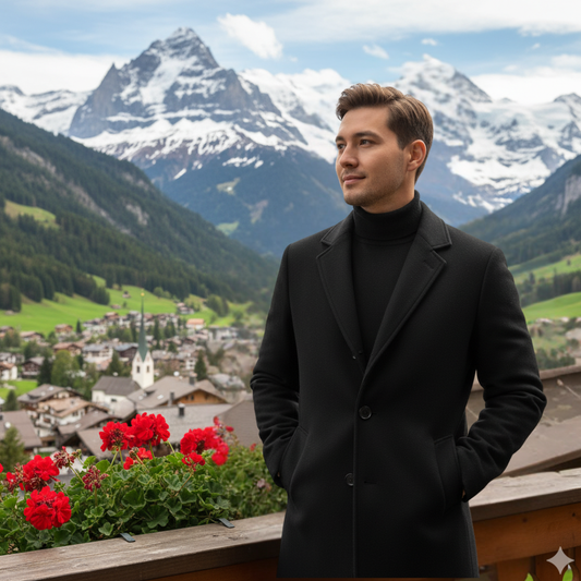 Mateo | Eleganter Mantel für Herren klassisch